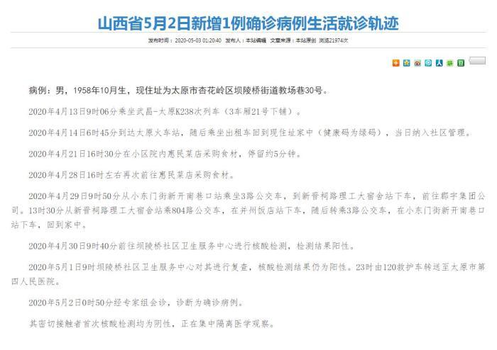 山西最新確診病例分析與報告，肺炎疫情動態觀察